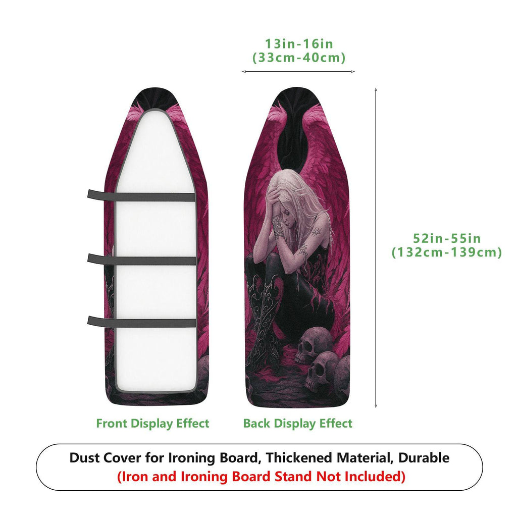 1-Piece Angel Skull Dark  Ironing Board Cover, Universal Size, Without Board