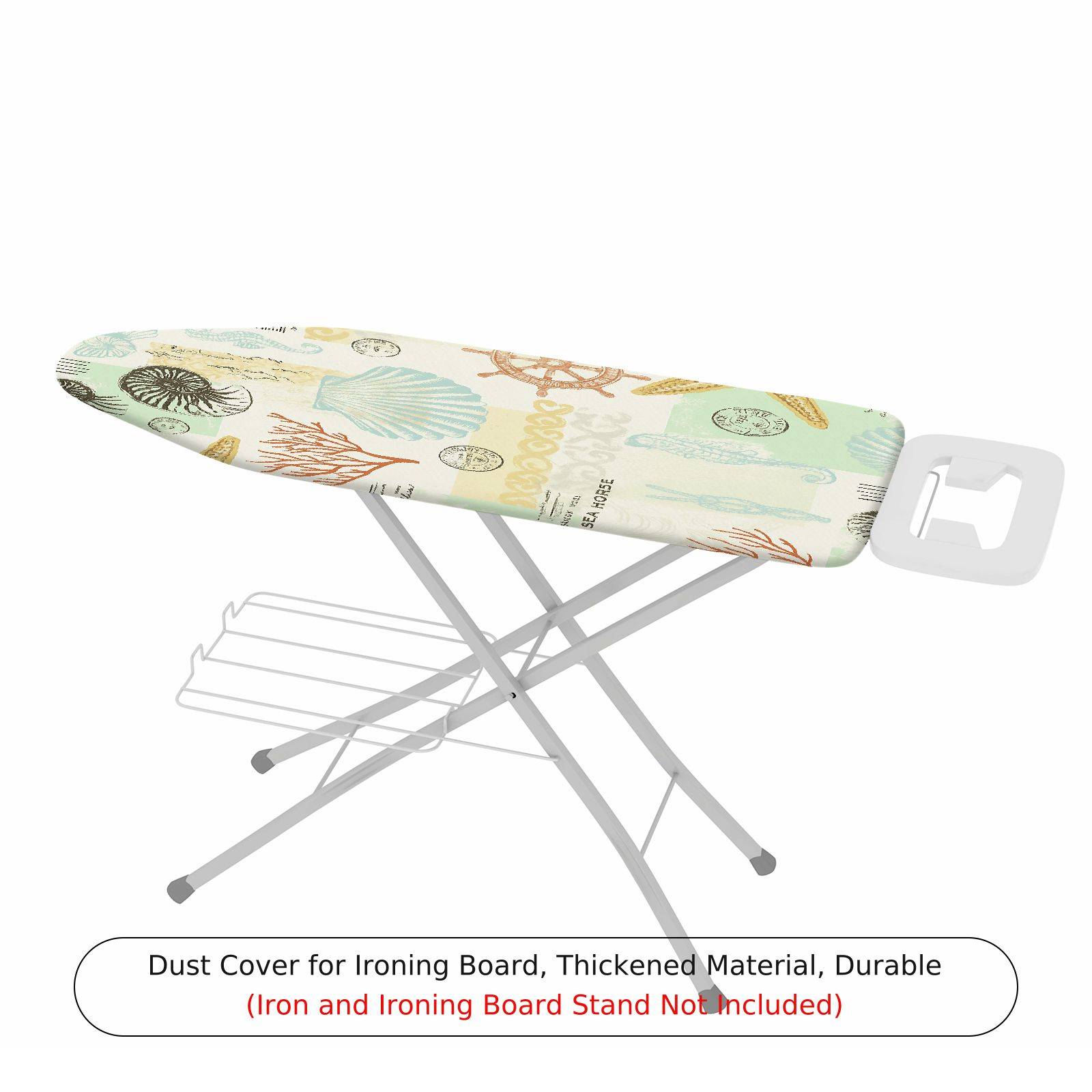 1-Piece Seashell Nautical Ocean  Ironing Board Cover, Universal Size, Without Board