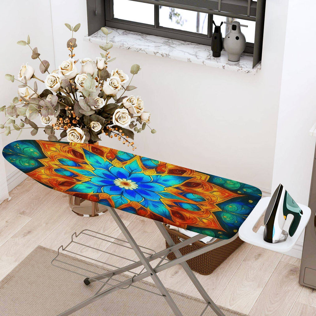 1-Piece Floral Abstract Bohemian  Ironing Board Cover, Universal Size, Without Board