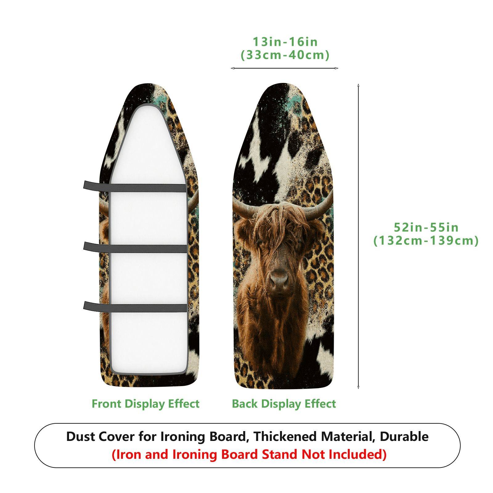 1-Piece Animal Print Safari Wild  Ironing Board Cover, Universal Size, Without Board