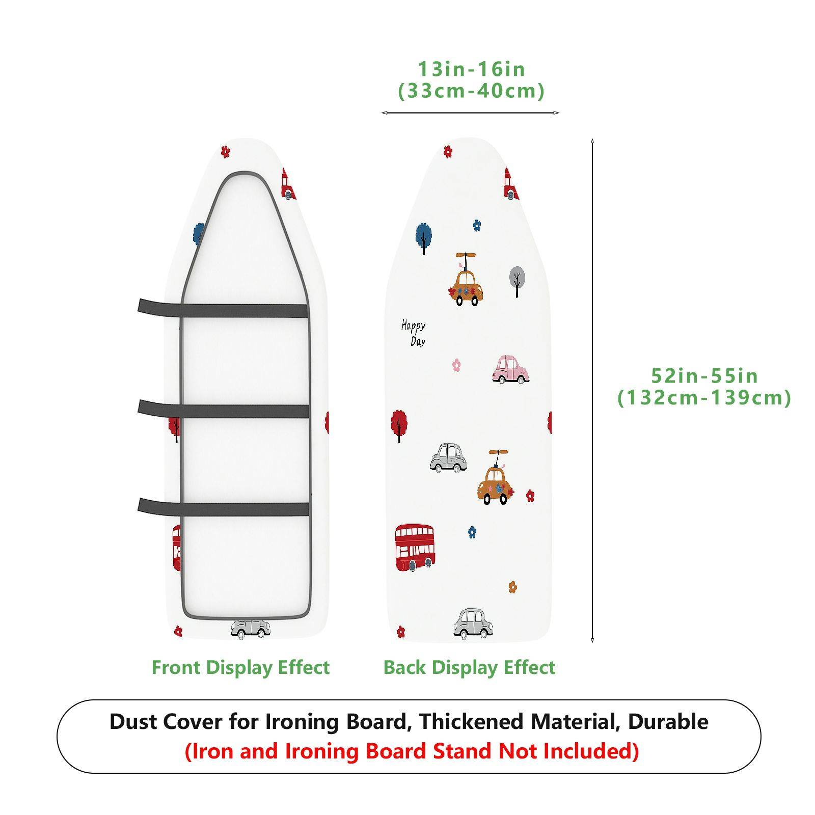 1-Piece Animal Car  Ironing Board Cover, Universal Size, Without Board