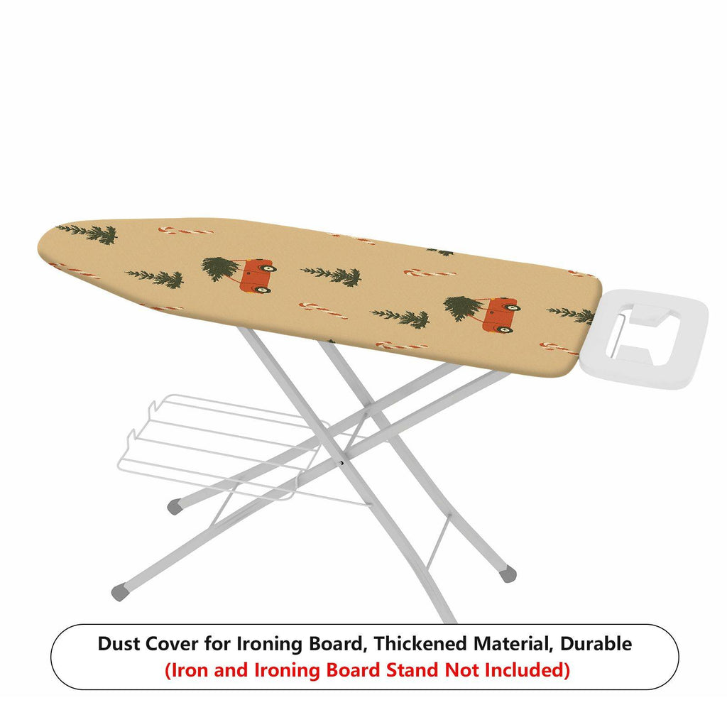 1-Piece Christmas Tree Candy Cane Car  Ironing Board Cover, Universal Size, Without Board