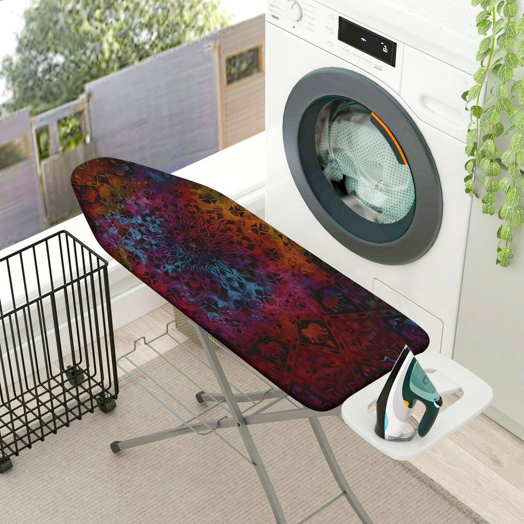1-Piece Abstract Colorful Pattern Artistic  Ironing Board Cover, Universal Size, Without Board