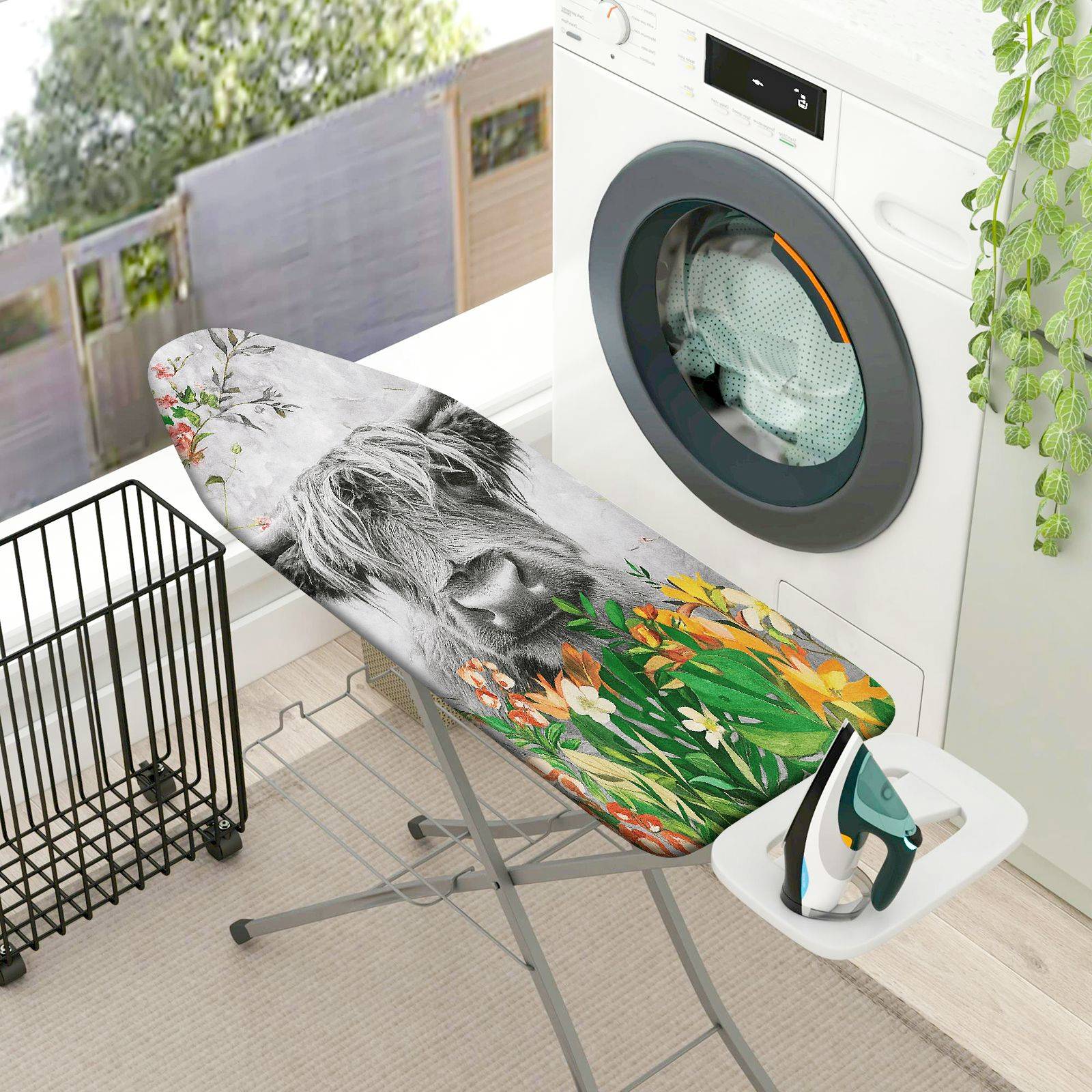 1-Piece Animal Floral Pastoral  Ironing Board Cover, Universal Size, Without Board
