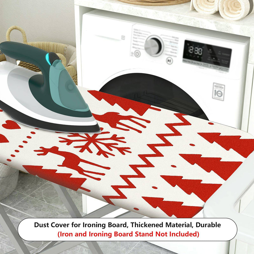 1-Piece Christmas Reindeer Snowflake  Ironing Board Cover, Universal Size, Without Board