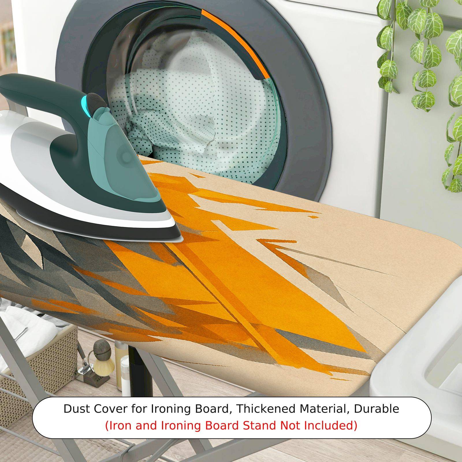 1-Piece Geometric Abstract Artistic  Ironing Board Cover, Universal Size, Without Board