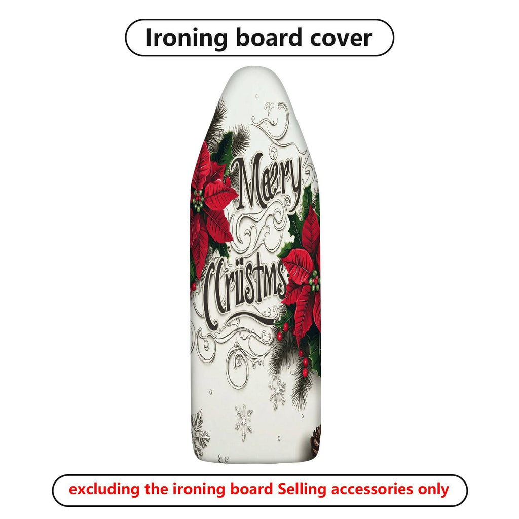 1-Piece Christmas Floral Snow  Ironing Board Cover, Universal Size, Without Board