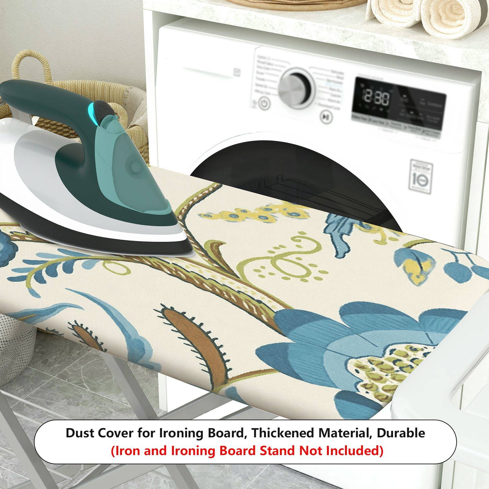 1-Piece Floral Animal Nature  Ironing Board Cover, Universal Size, Without Board