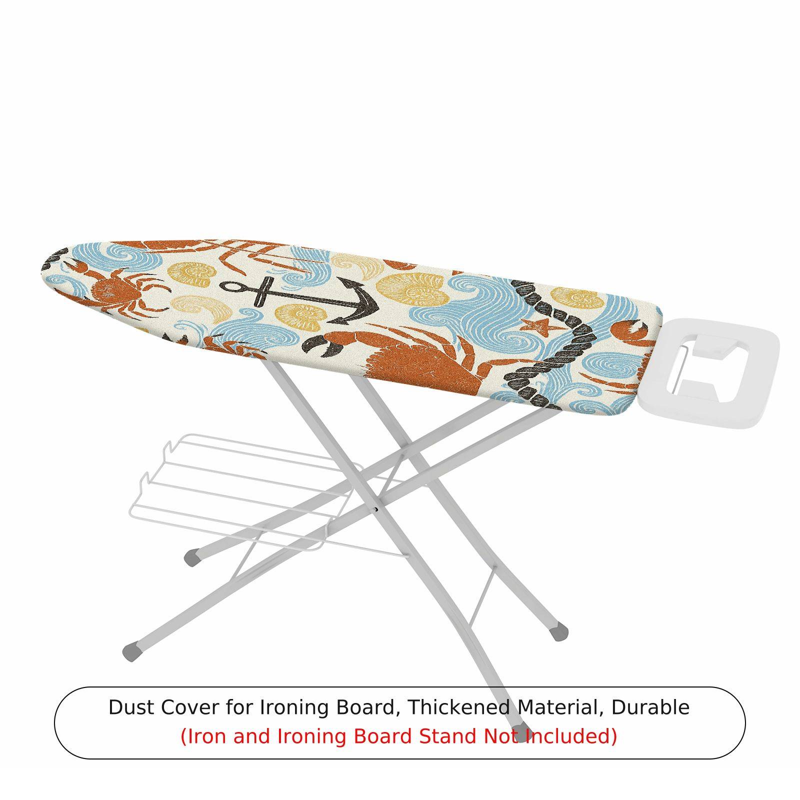 1-Piece Ocean Crab Anchor  Ironing Board Cover, Universal Size, Without Board