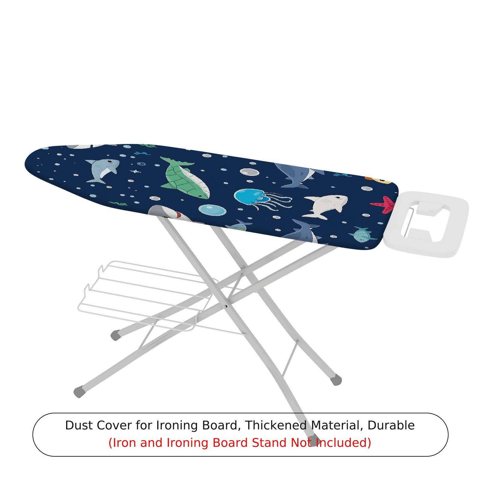 1-Piece Nautical Marine Ocean  Ironing Board Cover, Universal Size, Without Board