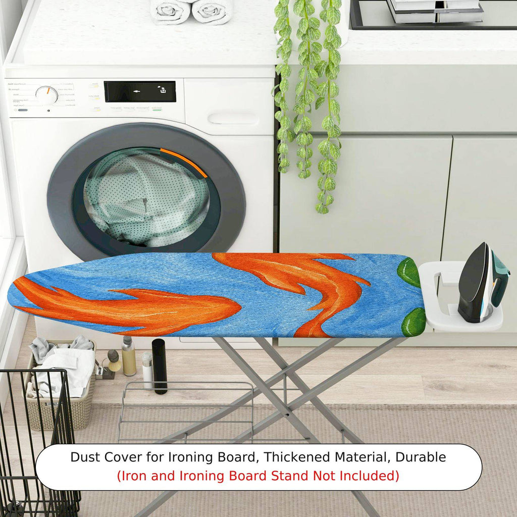 1-Piece Colorful Fish Ocean Abstract Art  Ironing Board Cover, Universal Size, Without Board