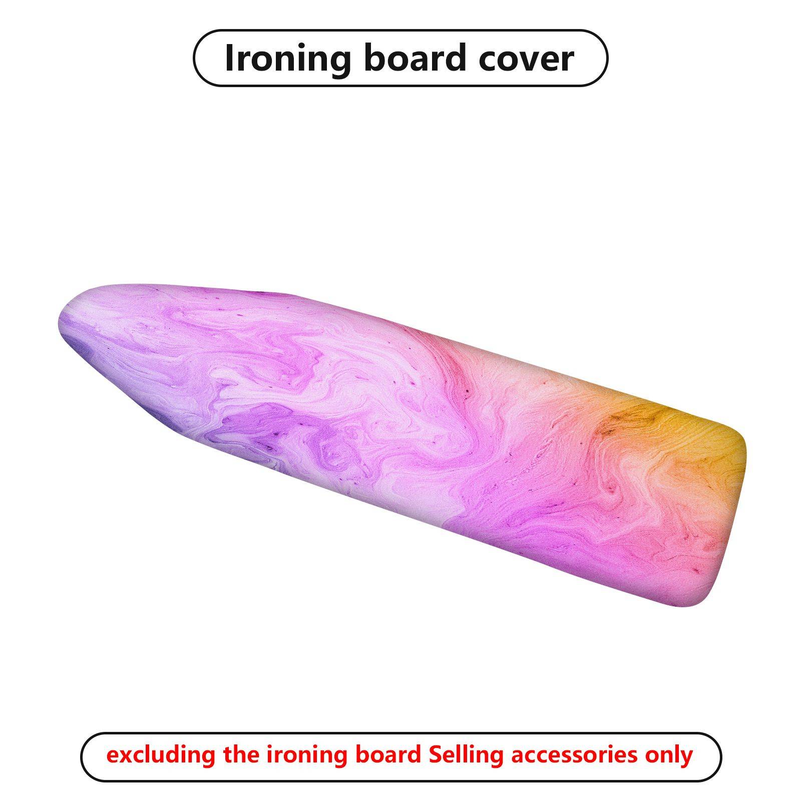 1-Piece Purple Pink Gradient Swirl Pattern  Ironing Board Cover, Universal Size, Without Board