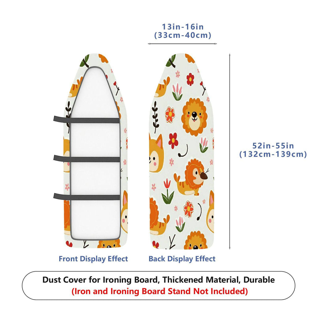 1-Piece Cute Animal Flower Pattern  Ironing Board Cover, Universal Size, Without Board
