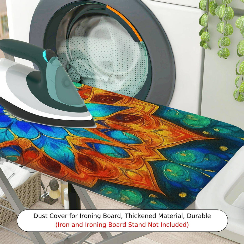 1-Piece Floral Abstract Bohemian  Ironing Board Cover, Universal Size, Without Board