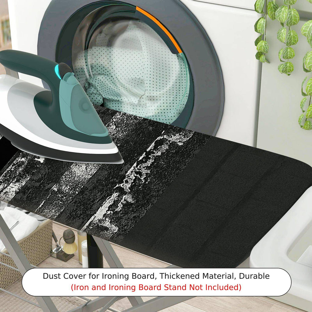 1-Piece American Flag Black White  Ironing Board Cover, Universal Size, Without Board