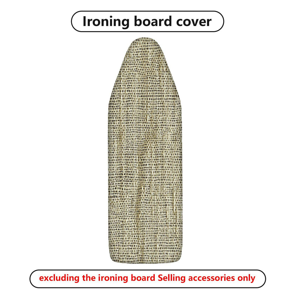 1-Piece Burlap Rustic Beige  Ironing Board Cover, Universal Size, Without Board