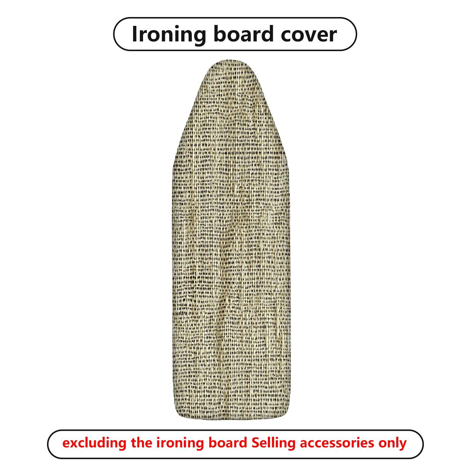 1-Piece Burlap Rustic Beige  Ironing Board Cover, Universal Size, Without Board