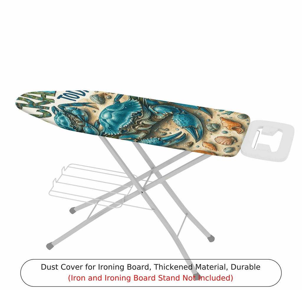 1-Piece Crab Beach Ocean  Ironing Board Cover, Universal Size, Without Board