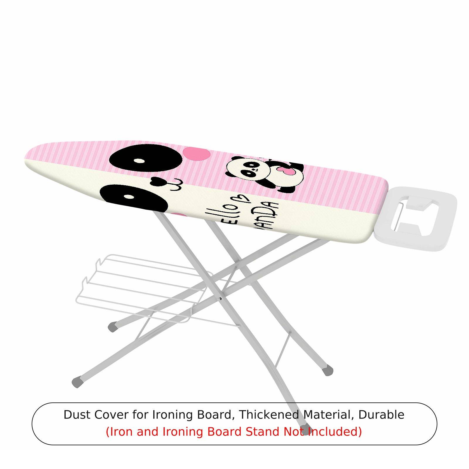 1-Piece Panda Pink Cute  Ironing Board Cover, Universal Size, Without Board