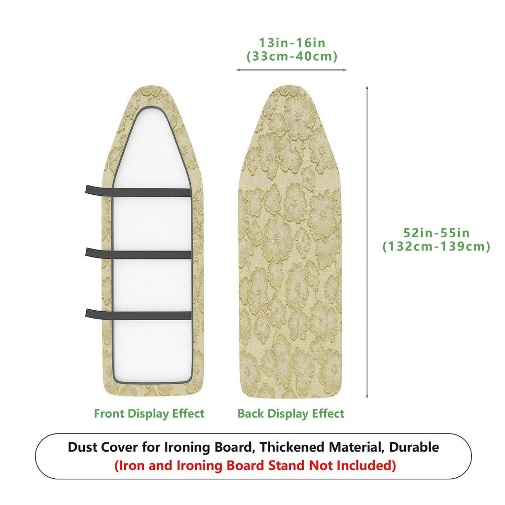 1-Piece Floral Beige Vintage  Ironing Board Cover, Universal Size, Without Board