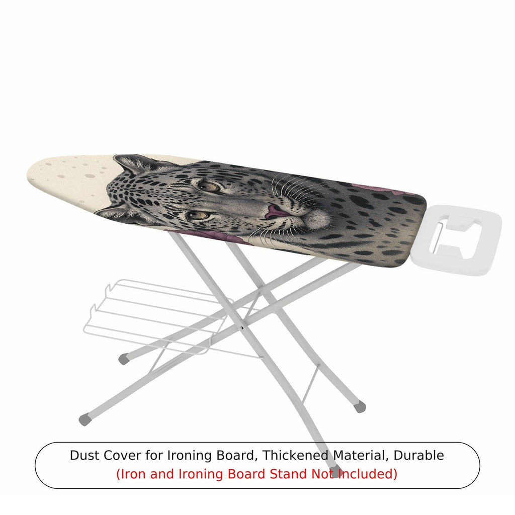1-Piece Leopard Floral Animal  Ironing Board Cover, Universal Size, Without Board
