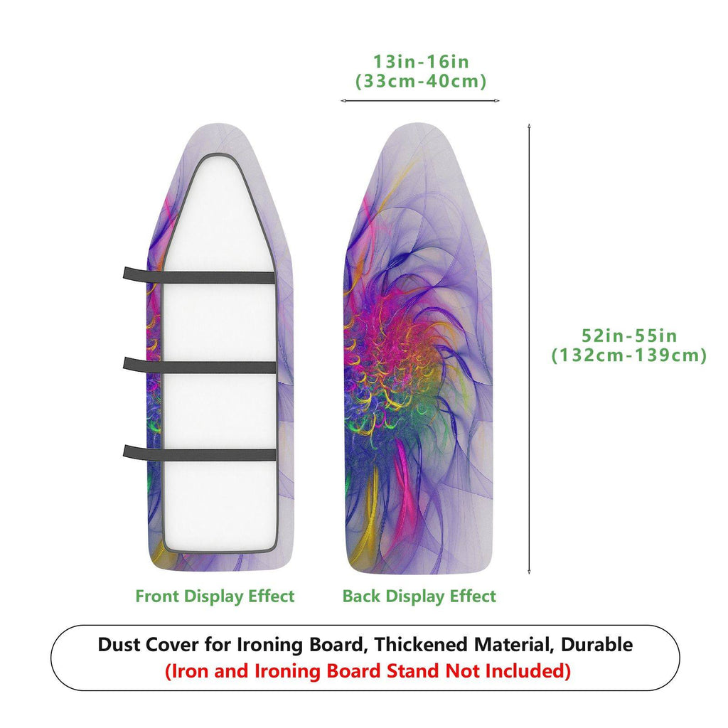 1-Piece Abstract Swirl Colorful Pattern  Ironing Board Cover, Universal Size, Without Board