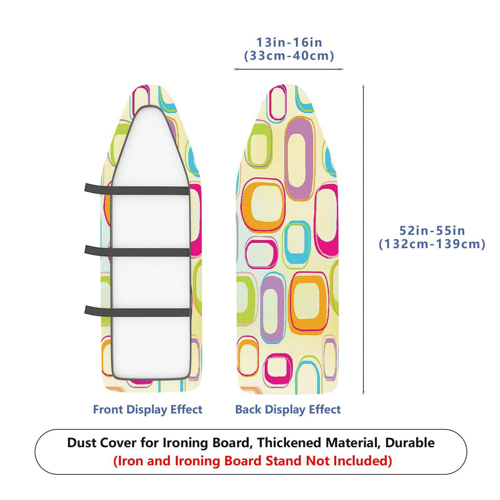 1-Piece Geometric Colorful Retro  Ironing Board Cover, Universal Size, Without Board