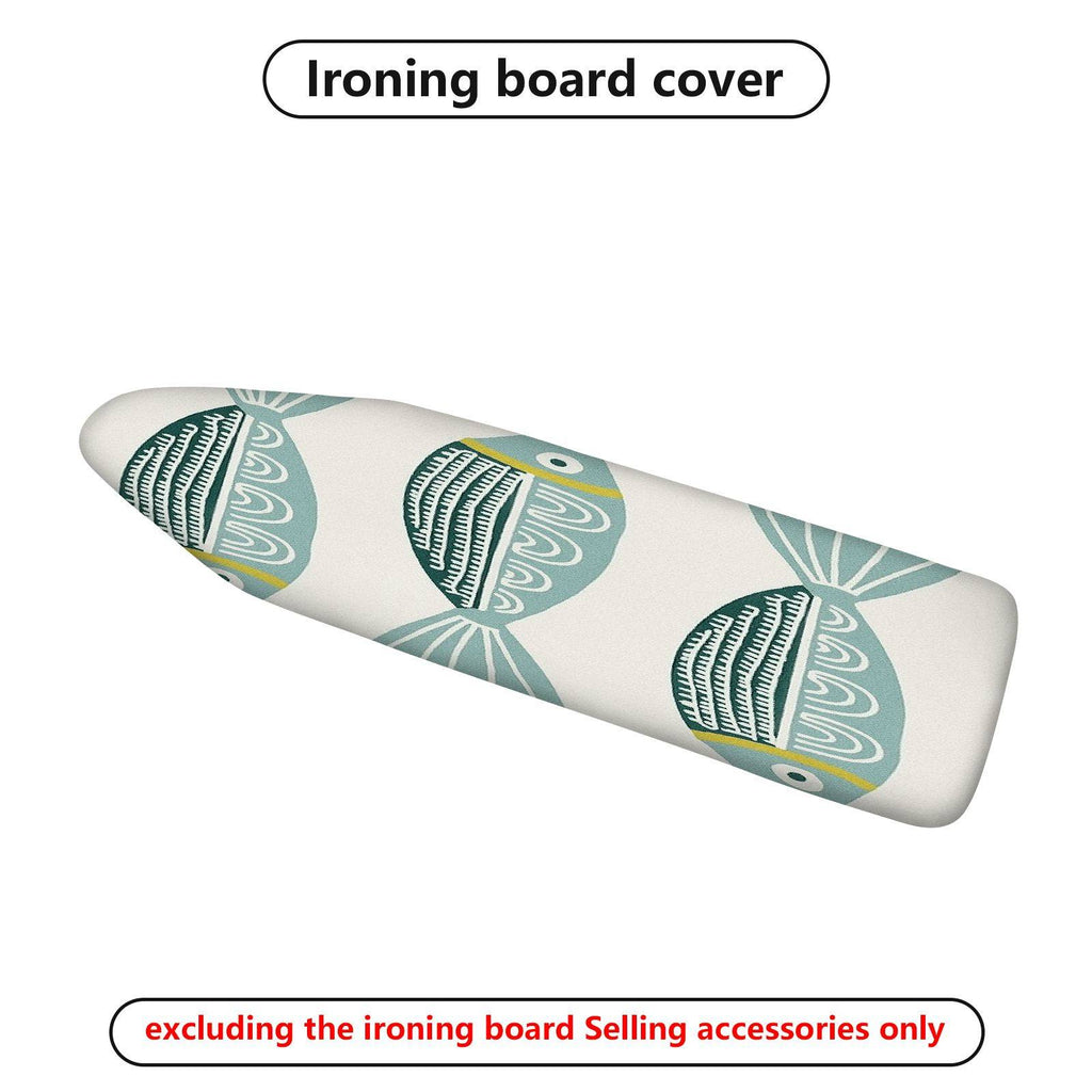 1-Piece Fish Pattern Blue Ocean  Ironing Board Cover, Universal Size, Without Board