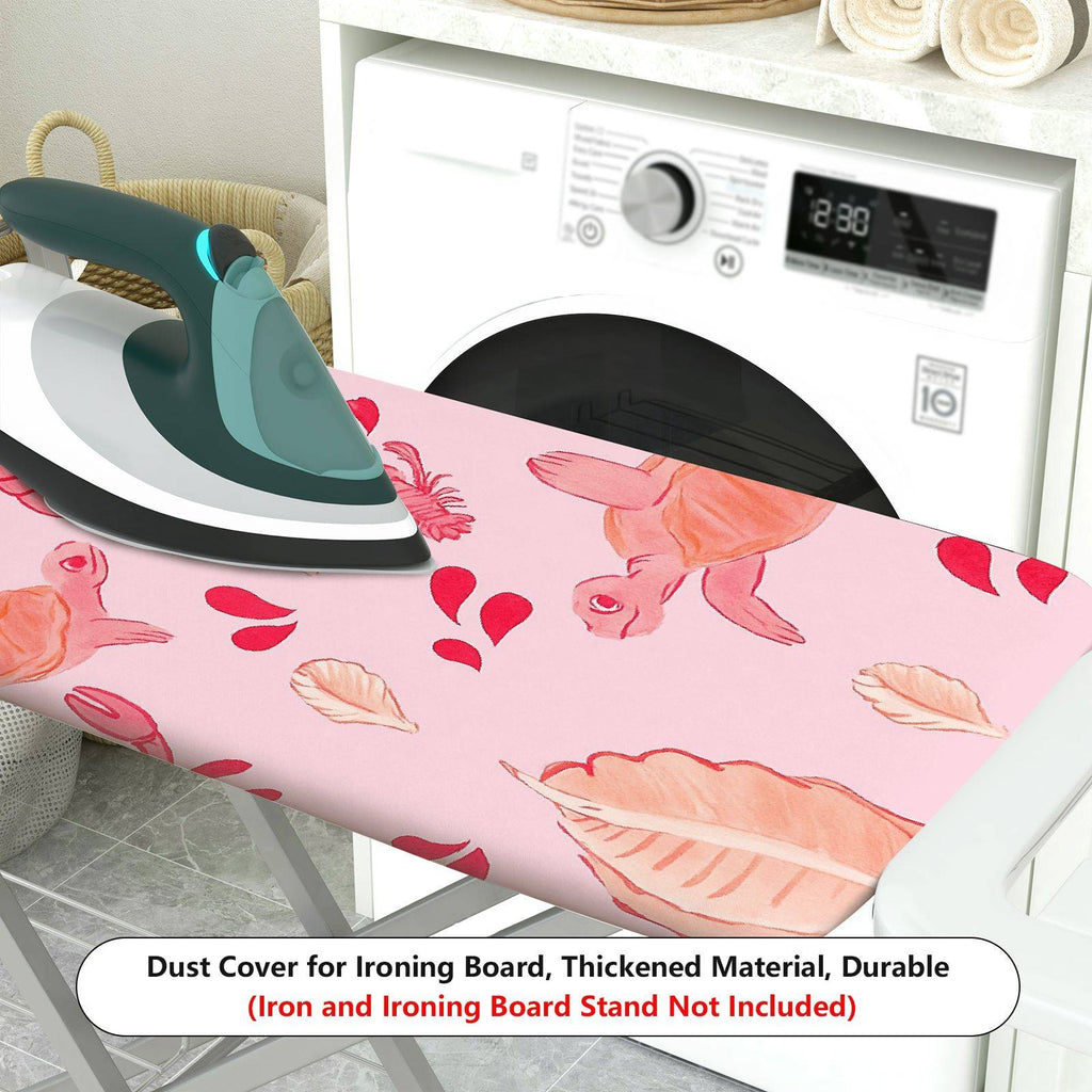 1-Piece Seafood Animal Leaf  Ironing Board Cover, Universal Size, Without Board