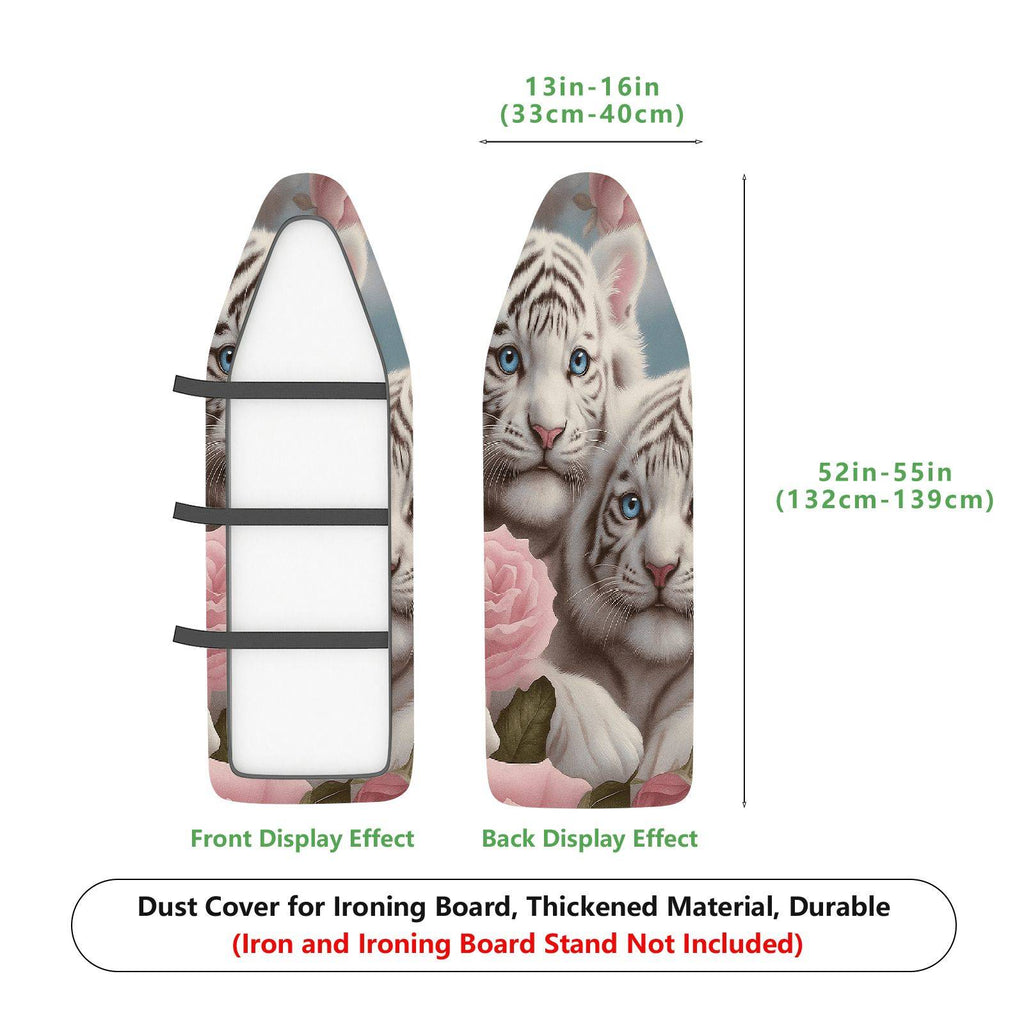 1-Piece Tiger Floral Animal  Ironing Board Cover, Universal Size, Without Board