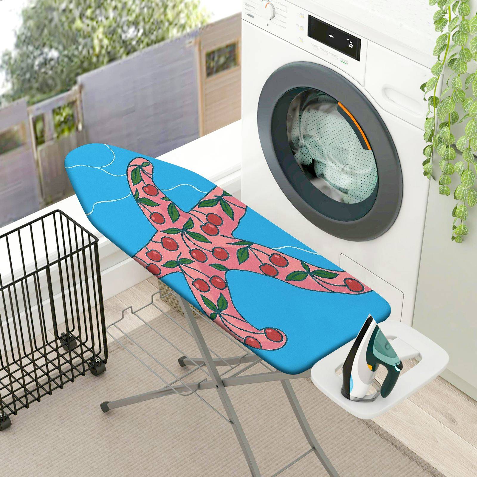 1-Piece Starfish Ocean Cherry  Ironing Board Cover, Universal Size, Without Board