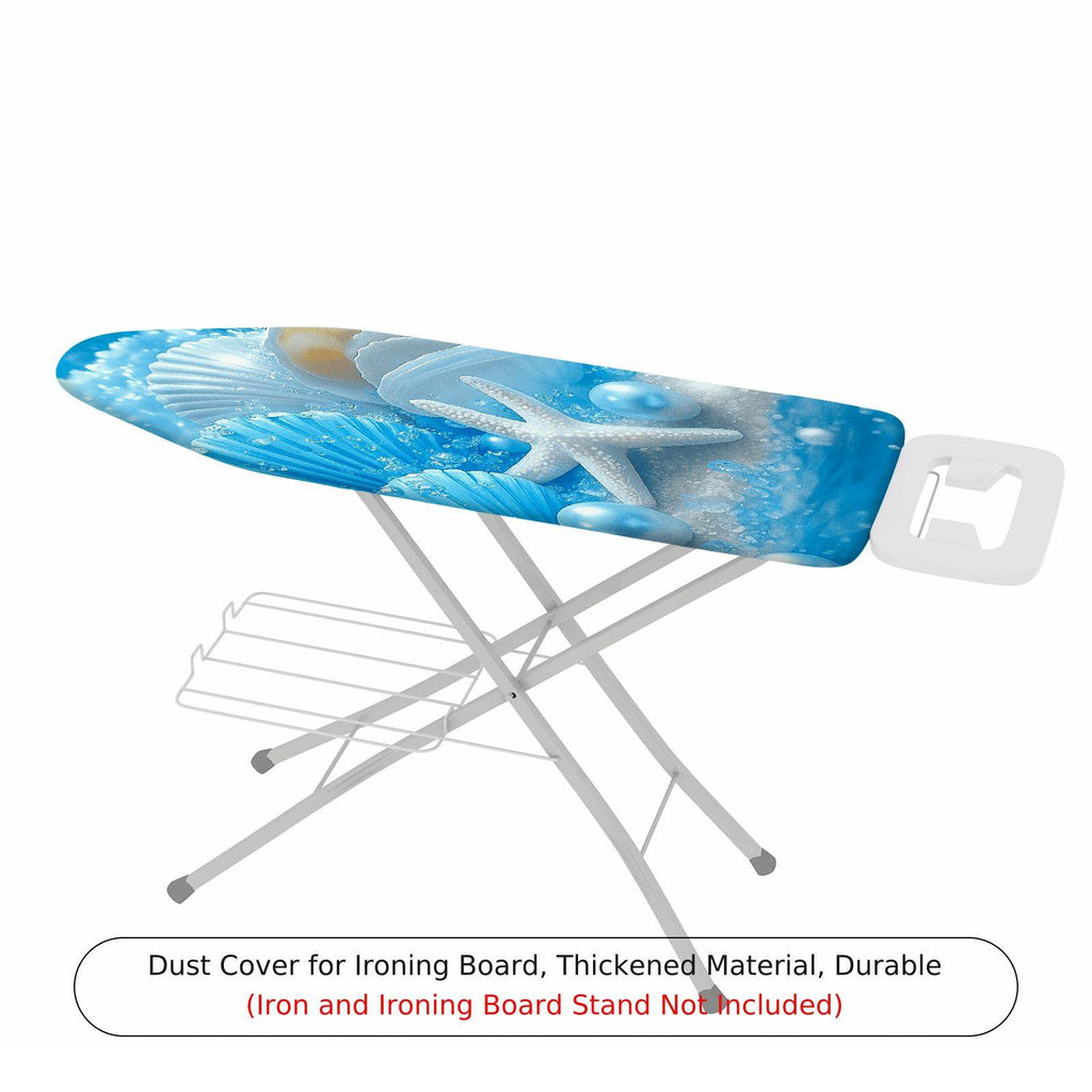 1-Piece Shell Starfish Ocean  Ironing Board Cover, Universal Size, Without Board