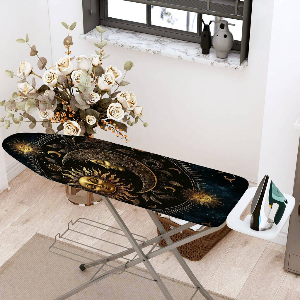 1-Piece Sun Moon Astral Zodiac  Ironing Board Cover, Universal Size, Without Board
