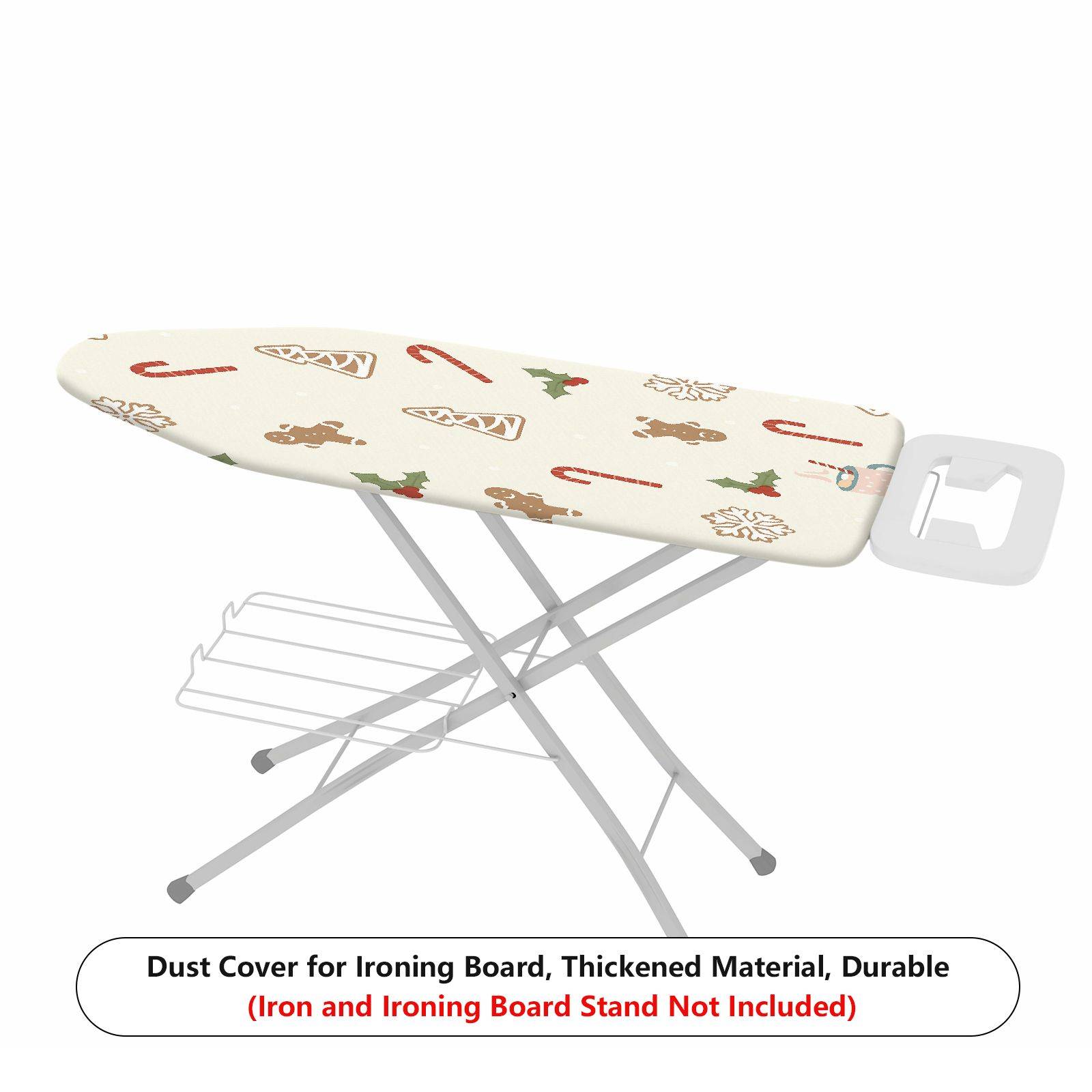 1-Piece Gingerbread Christmas Candy  Ironing Board Cover, Universal Size, Without Board