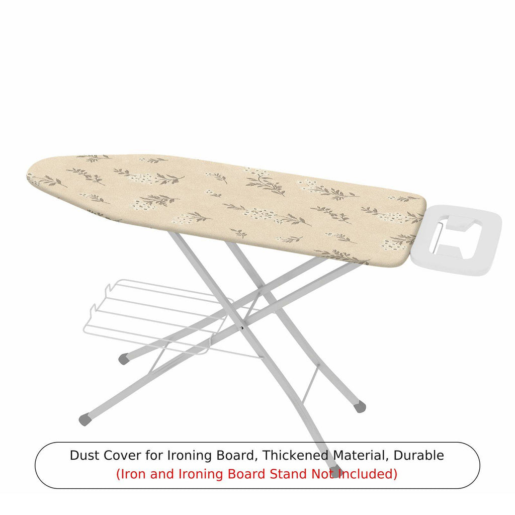 1-Piece Floral Beige Pattern  Ironing Board Cover, Universal Size, Without Board