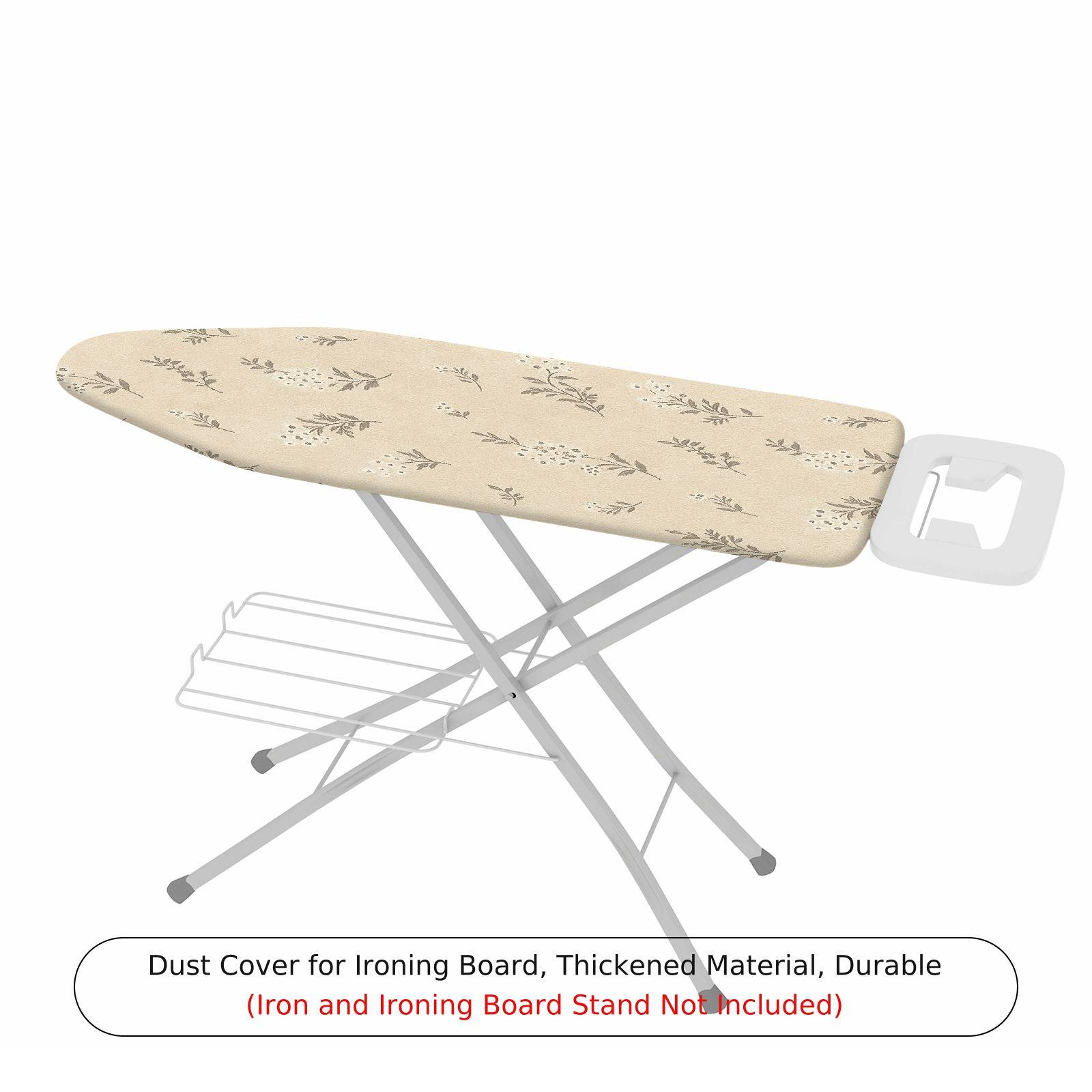 1-Piece Floral Beige Pattern  Ironing Board Cover, Universal Size, Without Board
