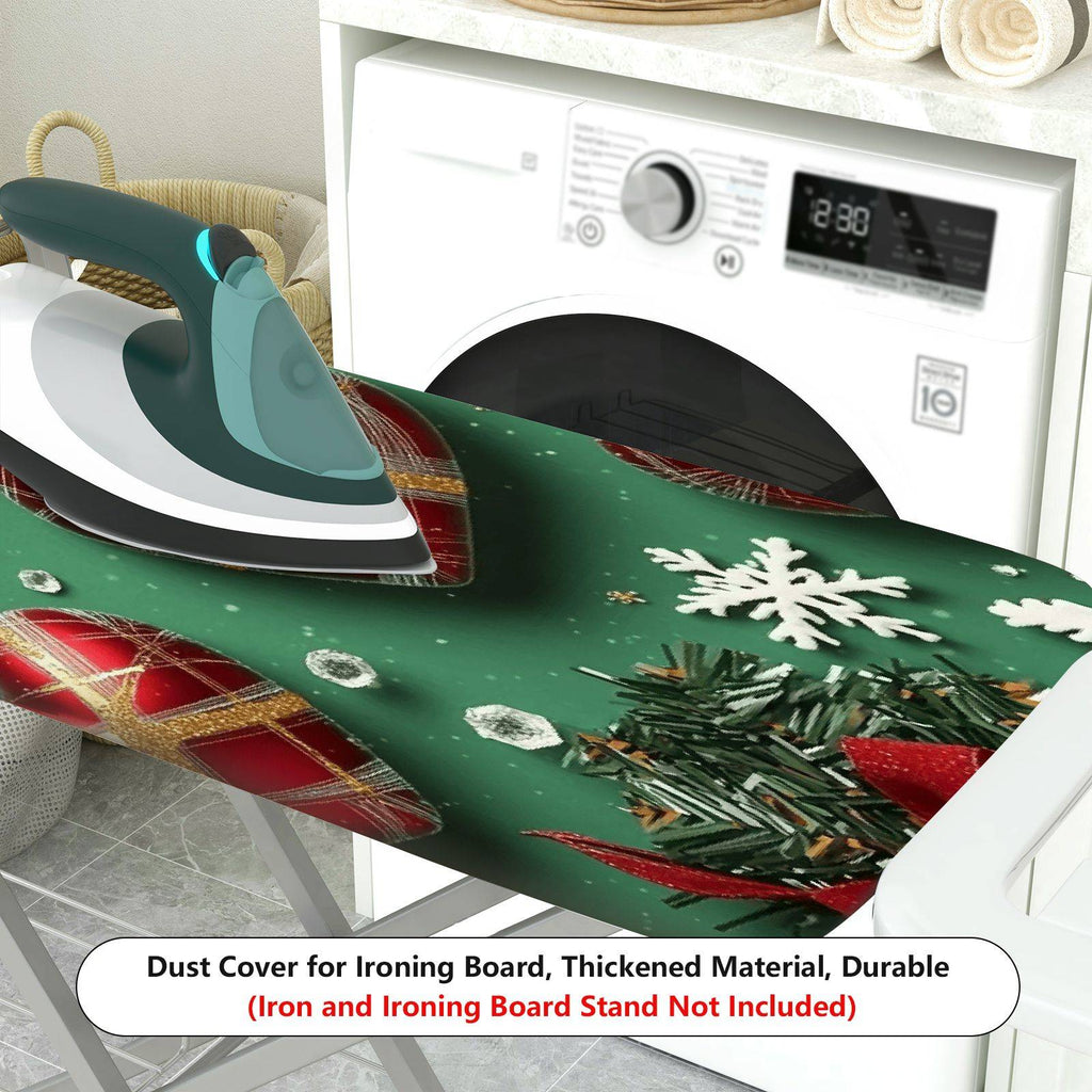 1-Piece Heart Snowflake Christmas  Ironing Board Cover, Universal Size, Without Board