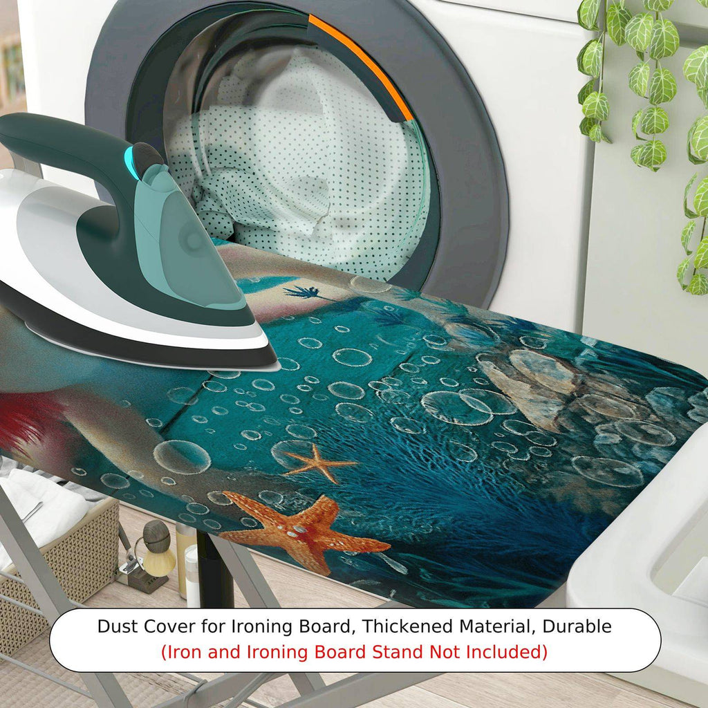 1-Piece Fish Bubbles Ocean  Ironing Board Cover, Universal Size, Without Board