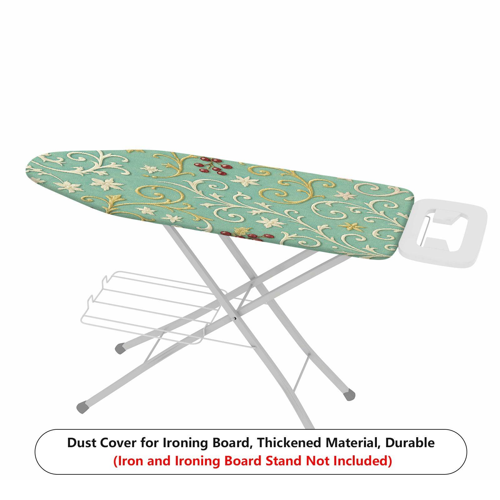 1-Piece Christmas Floral Berry  Ironing Board Cover, Universal Size, Without Board