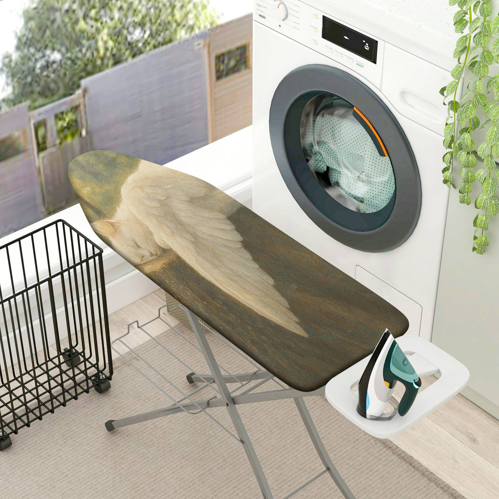 1-Piece Angelic Wings Artistic Elegant  Ironing Board Cover, Universal Size, Without Board
