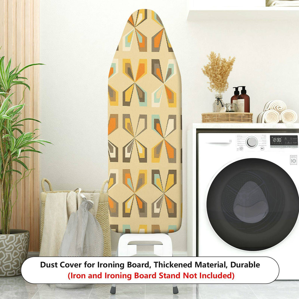 1-Piece Geometric Retro Colorful  Ironing Board Cover, Universal Size, Without Board