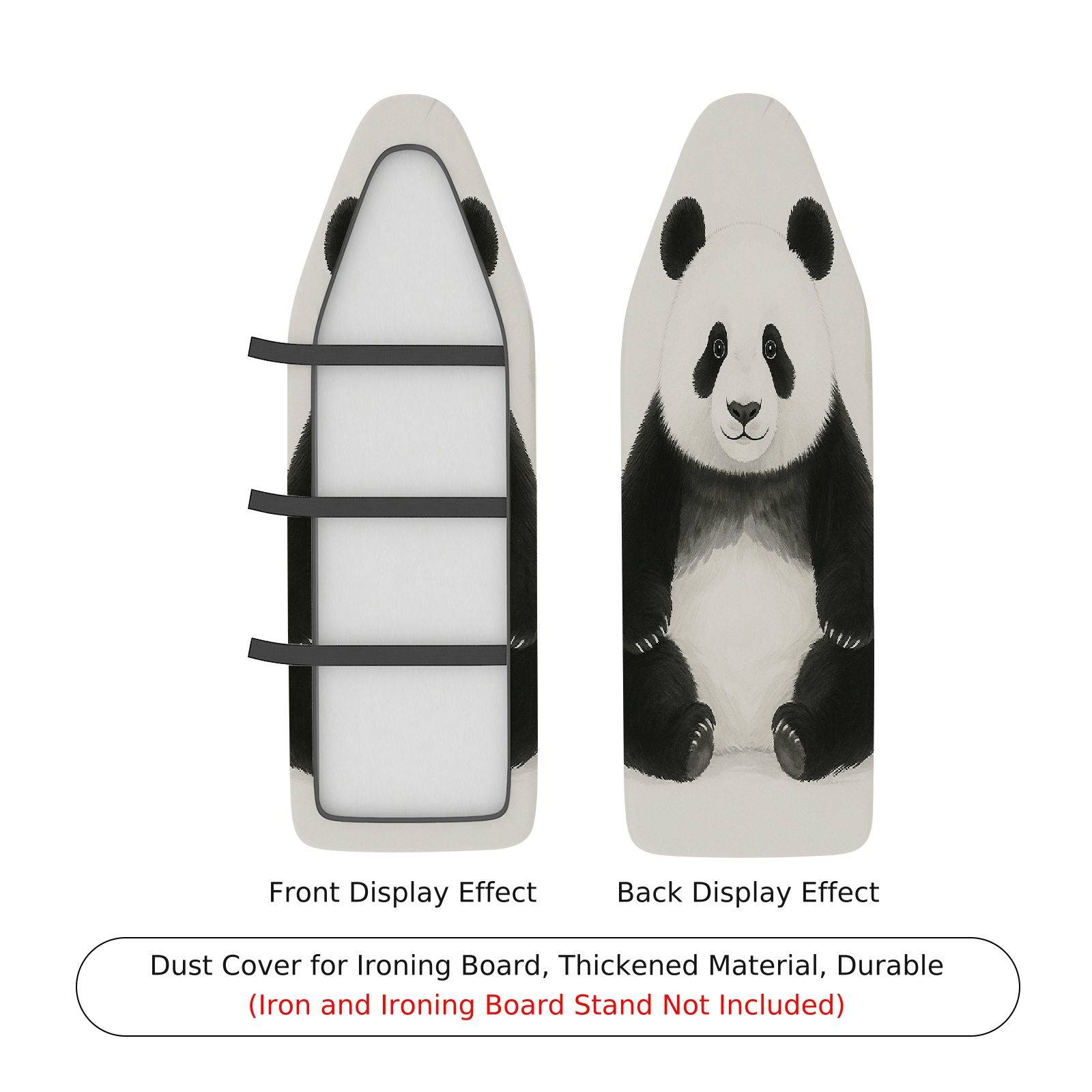 1-Piece Panda Cute Animal  Ironing Board Cover, Universal Size, Without Board