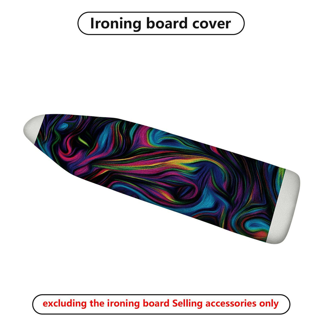 1-Piece Colorful Abstract Psychedelic  Ironing Board Cover, Universal Size, Without Board