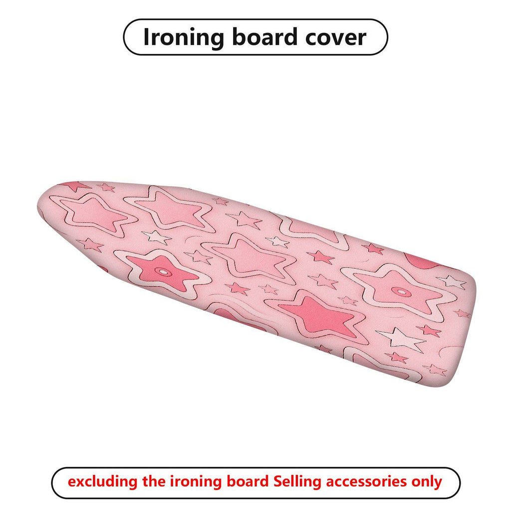 1-Piece Pink Star Pattern Stylish Decorative  Ironing Board Cover, Universal Size, Without Board