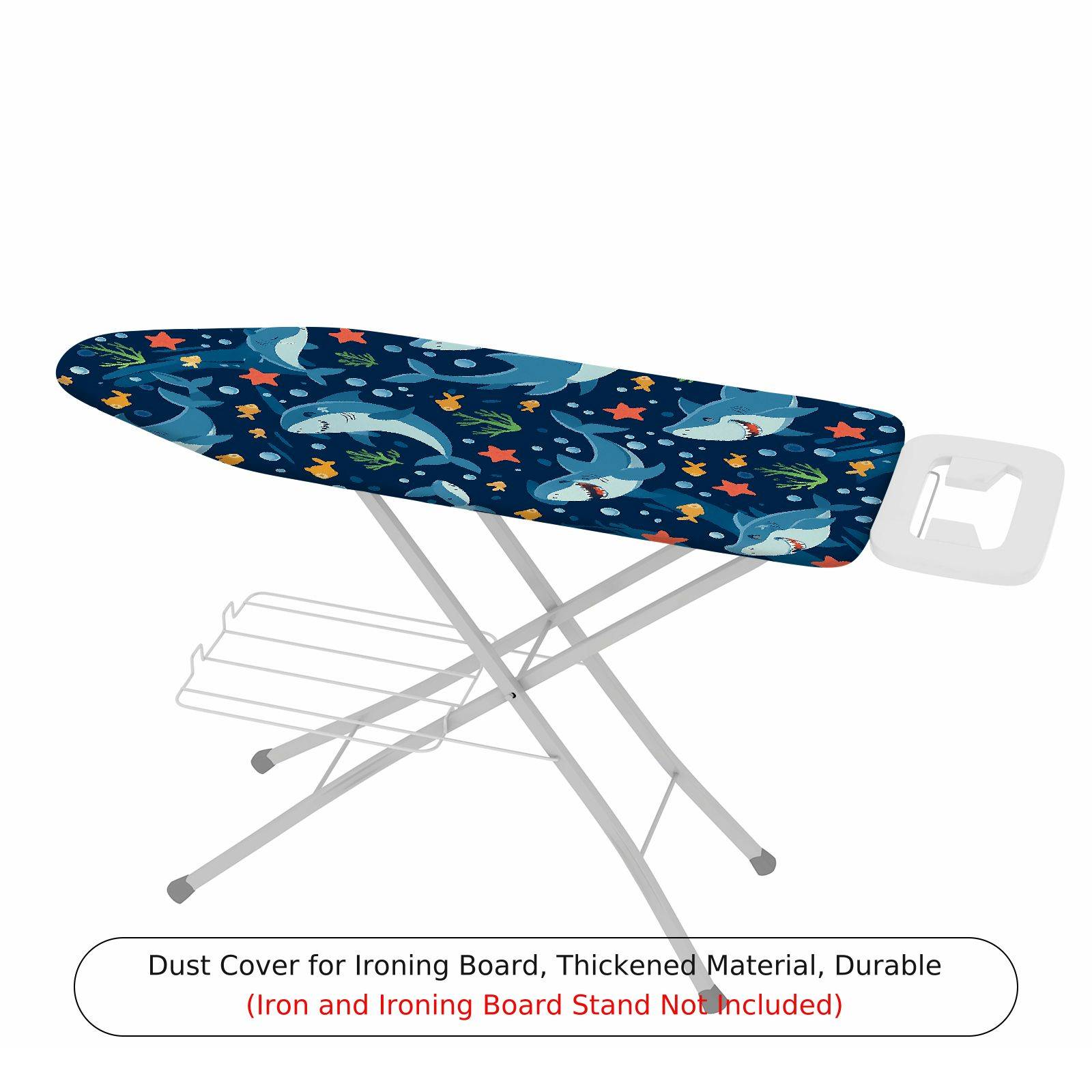 1-Piece Shark Ocean Fish  Ironing Board Cover, Universal Size, Without Board