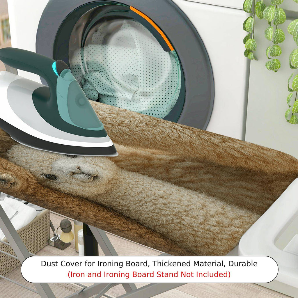 1-Piece Animal Print Cute Alpaca Family  Ironing Board Cover, Universal Size, Without Board