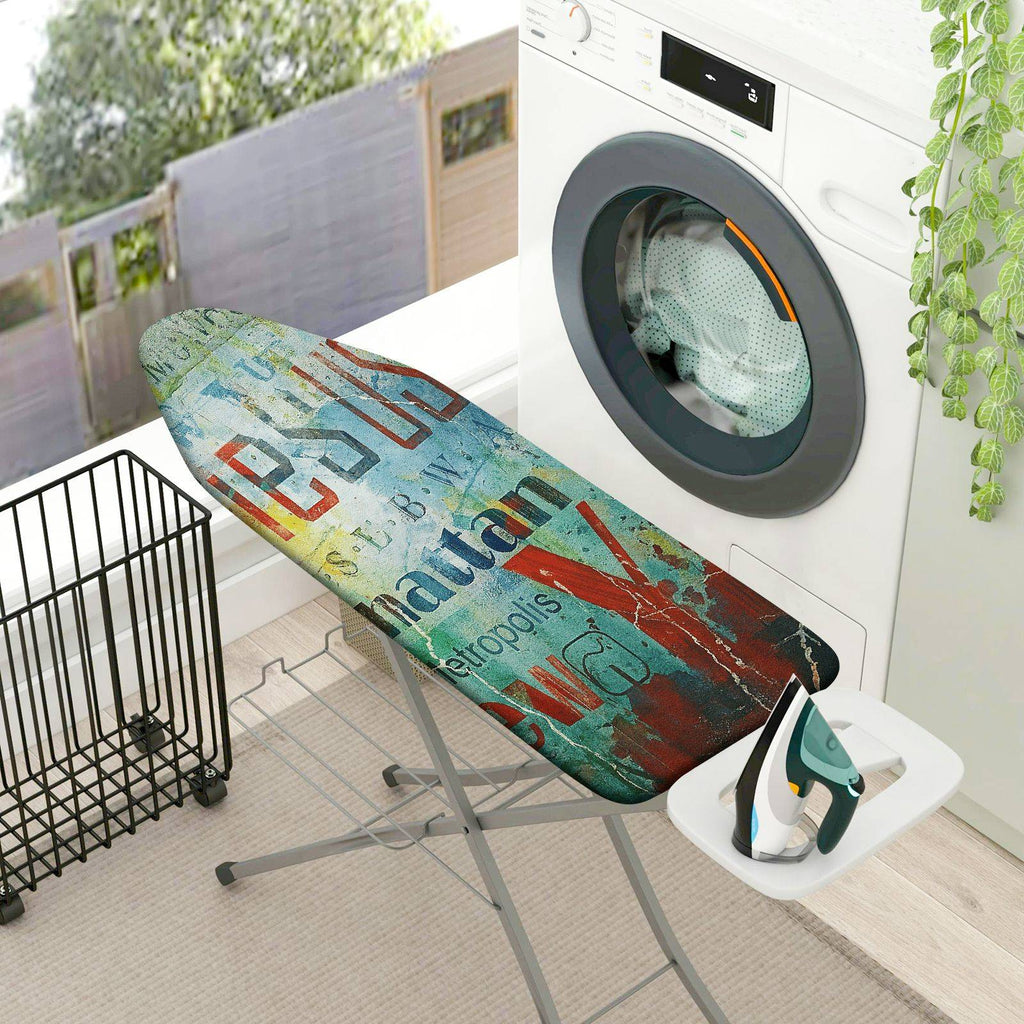 1-Piece Urban Graffiti Typography Abstract  Ironing Board Cover, Universal Size, Without Board