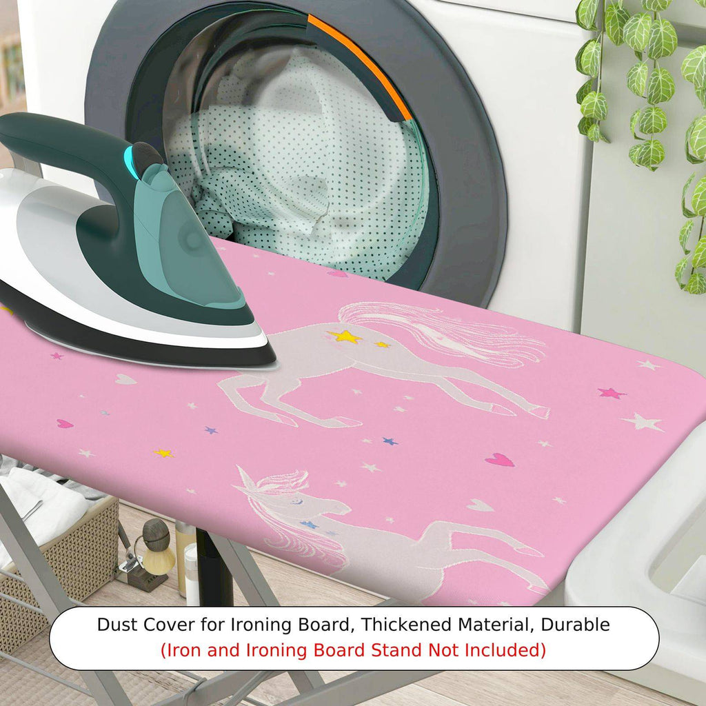 1-Piece Unicorn Pink Fantasy Star  Ironing Board Cover, Universal Size, Without Board
