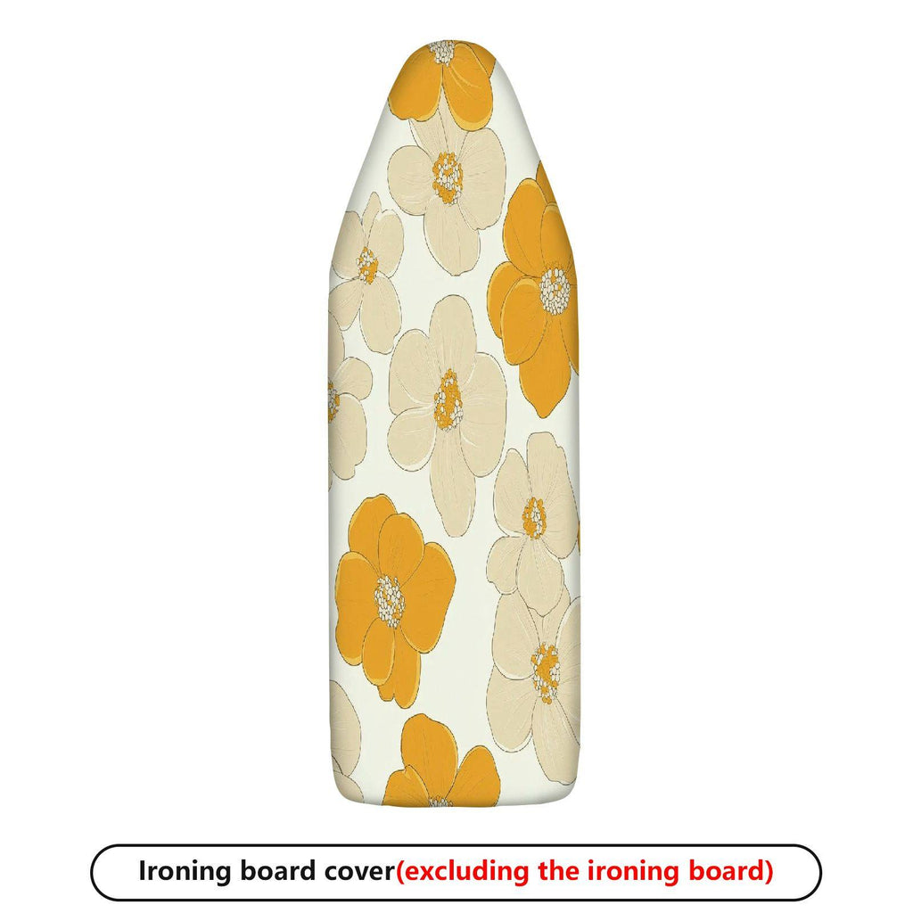 1-Piece Floral Yellow Beige Pattern  Ironing Board Cover, Universal Size, Without Board