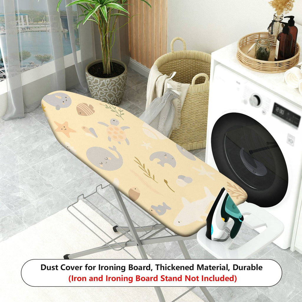 1-Piece Ocean Animals Underwater Sea  Ironing Board Cover, Universal Size, Without Board